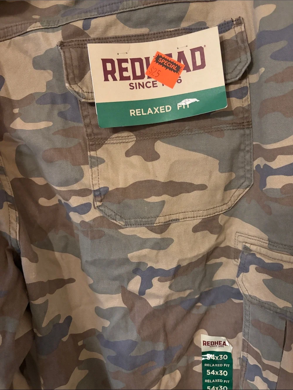 RedHead Camouflage Pants in Green and Tan